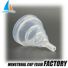 Складная силиконовая менструальная женская менструальная чаша
